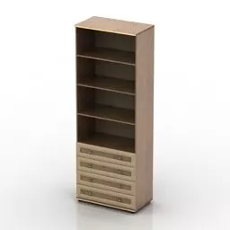 Locker Room With Shelf 3d model
