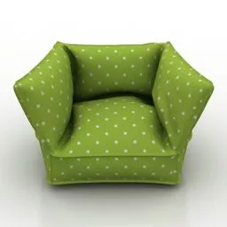 Armchair Leaf Shape 3d model