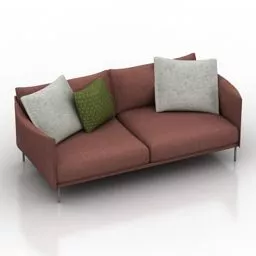 L Sofa Upholstery 3d model