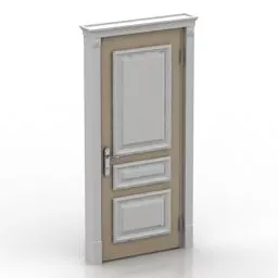 Door Frame White Painted 3d model