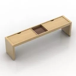 Single Shelf Rack 3d model