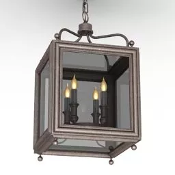 Luster Candle Lamp 3d model