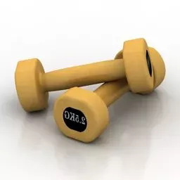 Dumbbells Set For Gym 3d model