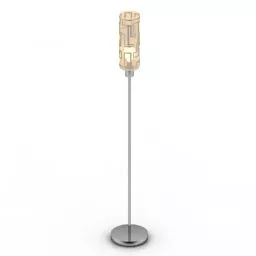 Torchere Lamp Steel Stand 3d model