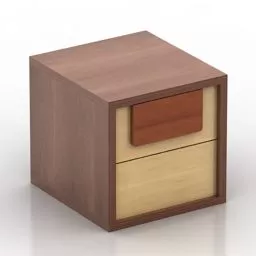 Modernism Nightstand Simple 3d model