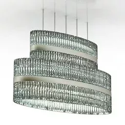 Floor Lamp With Column Stand 3d model