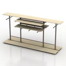 Full Rack With Dumbs 3d model