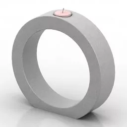 Candlestick Round Stand 3d model