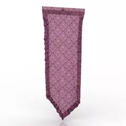 Small Flag Curtain 3d model