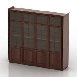 Cupboard Antique Wooden Carved 3d model