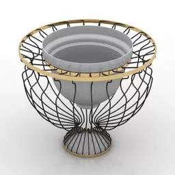 Vase Wire Frame 3d model