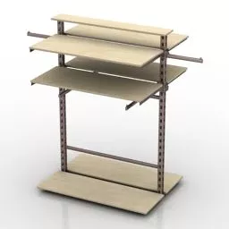 Japanese Floor Rack 3d model