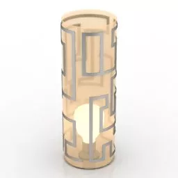 Pendant Lamp Cylinder Carved 3d model