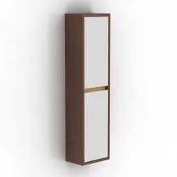 Minimalist Locker Wooden Mdf 3d model