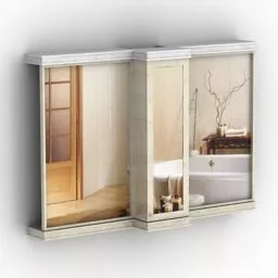 Locker With Picture Cover 3d model