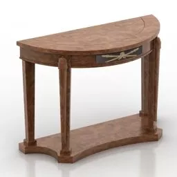 Conference Room Long Table And Chairs 3d model