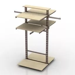 Small Rack Steel Frame 3d model