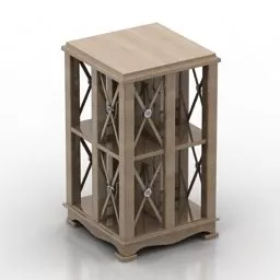 Entrance Shoes Cabinet With Drawers 3d model