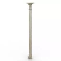 Classic Hexagon Column Base 3d model