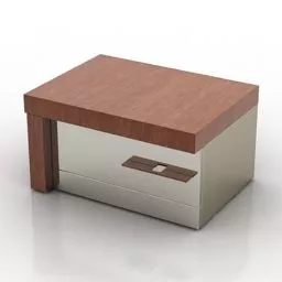 Nightstand Box Shape 3d model Nightstand Box Shape 3d model