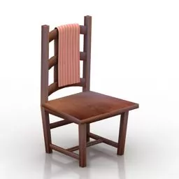 Vintage Chair Towel 3d model