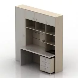 Study Work Rack 3d model