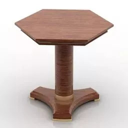 Glass Square Table Steel Frame 3d model
