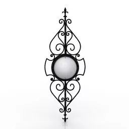 Steel Forging Railing 3d model