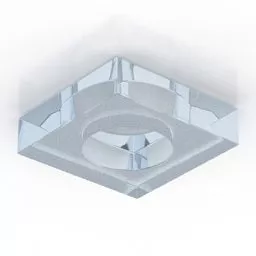Lamp Lui Glass Shade 3d model