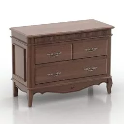 Asian Antique Locker 3d model