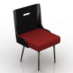 Chair Bentley Black Red 3d model
