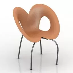 Chair With Cloth Cover 3d model