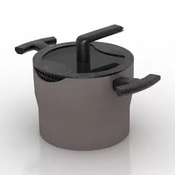 Heater Radiator With Leg 3d model