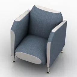Armchair Cubic Modern Style 3d model