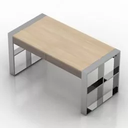 Kid Table With Decorative Shape 3d model