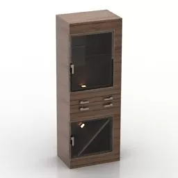 Locker Room With Shelf 3d model