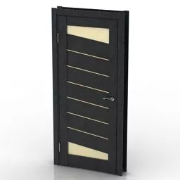 Black Door Painted 3d model