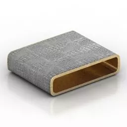 Low Coffee Table Fabric Finished 3d model