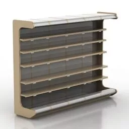 Market Rack Showcase 3d model