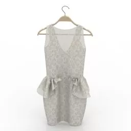Elegant Fashion Dress For Women 3d model