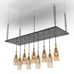Ceiling Lamp Glass Shade 3d model