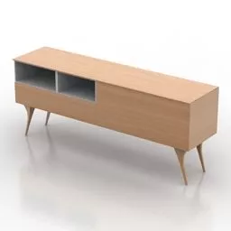 Tv Locker L Shape 3d model