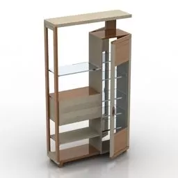 Glasscase With Glass Shelf 3d model
