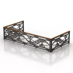Metal Fence For Balcony 3d model
