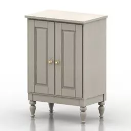 European Locker High Legs 3d model