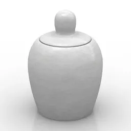 Crystal Vase Flowers 3d model