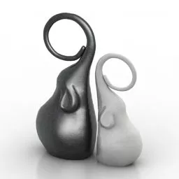 Figurine Decor Elephant 3d model
