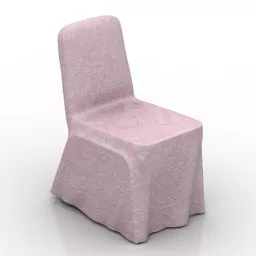 Vintage Upholstered Armchair Wood Case 3d model