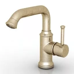 Antique Brass Faucet Mollis 3d model
