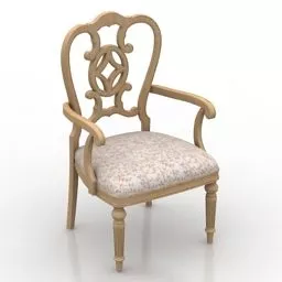Armchair Wood Log 3d model